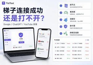 梯子连接成功但打不开网页怎么办?5 步排查 Google、ChatGPT、YouTube 打不开问题